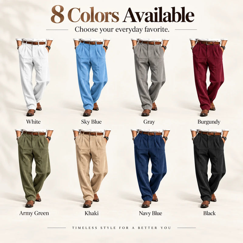 Straight Leg Corduroy Pants