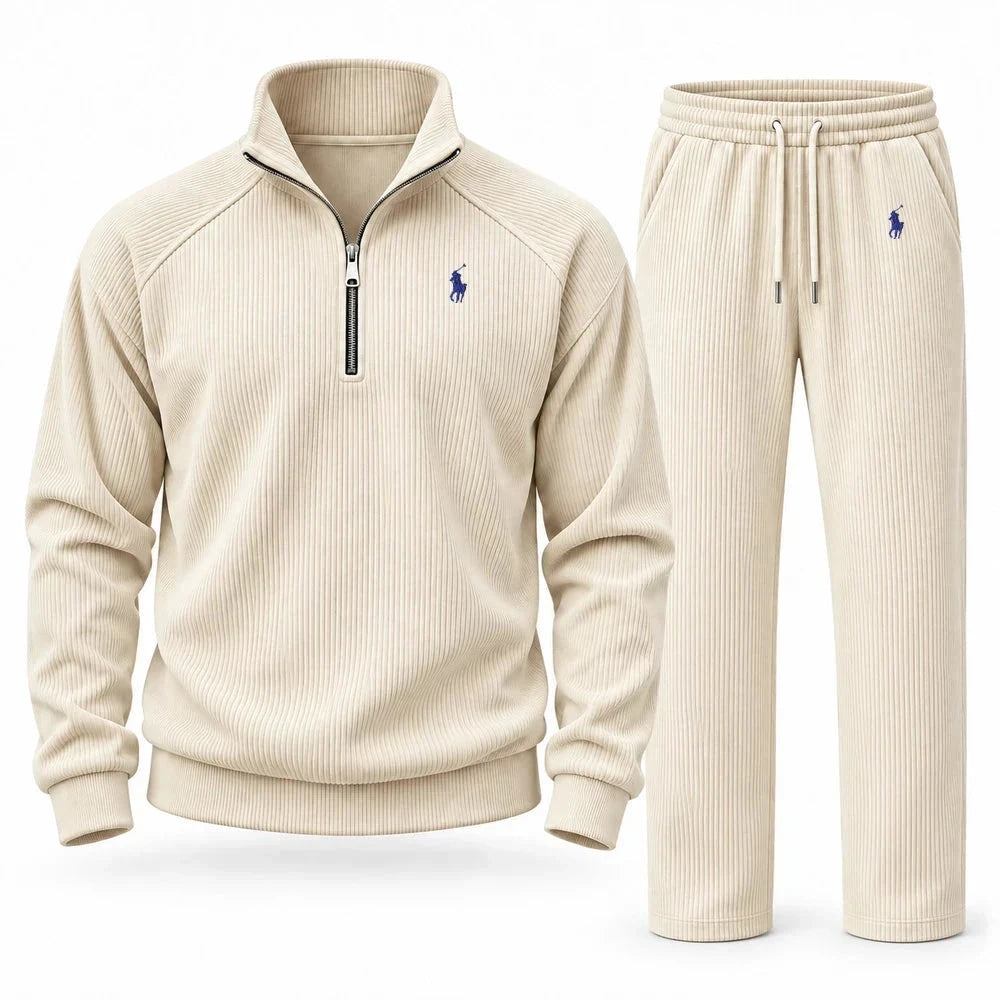 Corduroy Quarter Zip Tracksuit