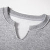 Cotton V-Neck Pullover Sweatshirt