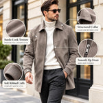 Men’s Premium-Look Suede Jacket – Timeless Everyday Style