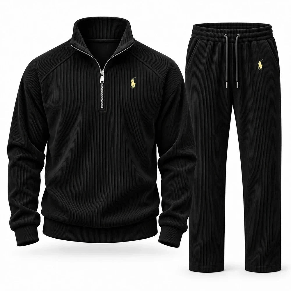 Corduroy Quarter Zip Tracksuit