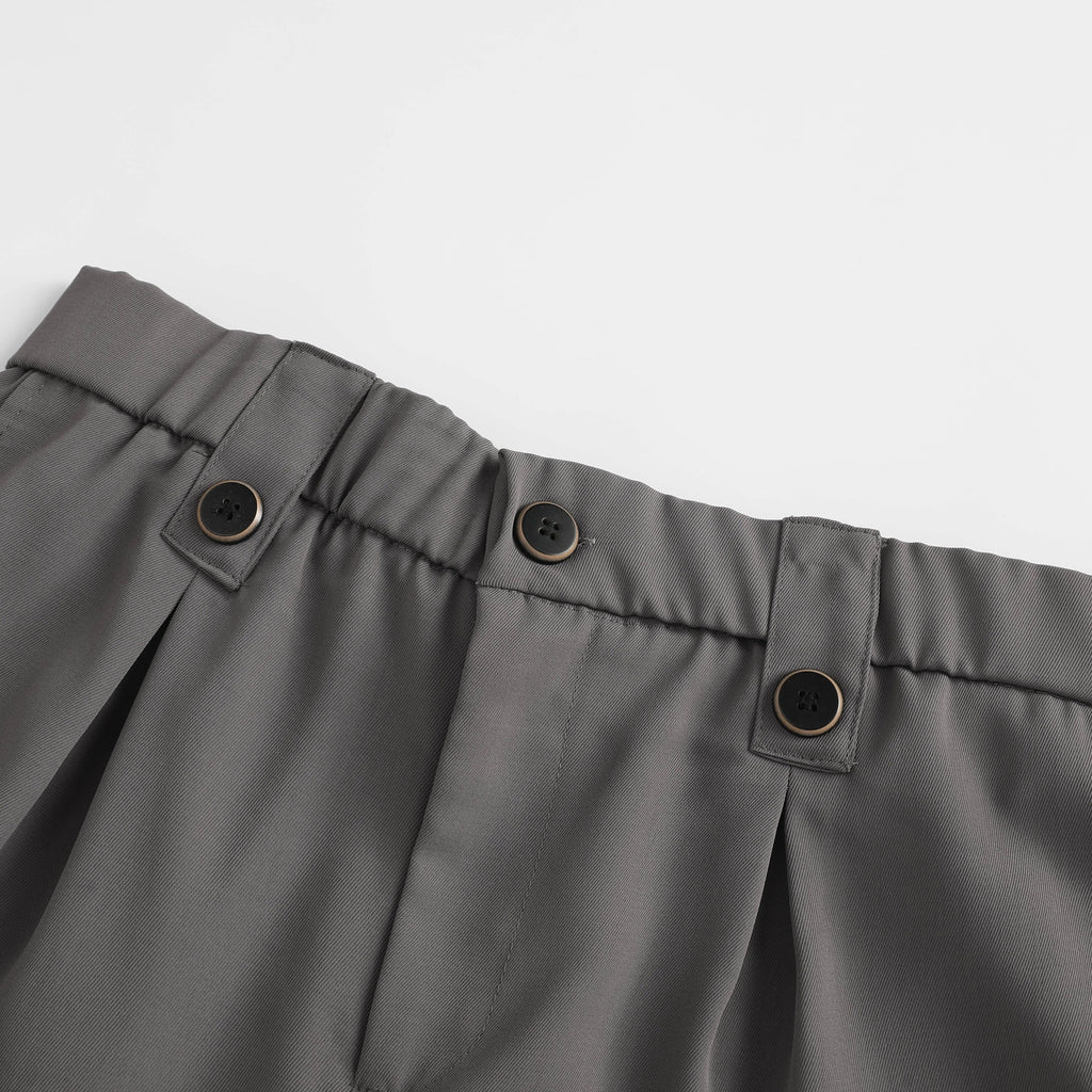Men’s Old Money Pleated Suit Shorts