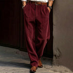 Straight Leg Corduroy Pants