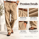 Straight Leg Corduroy Pants
