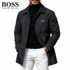 Men's Classic Button-Front Collared Coat – Timeless Everyday Style