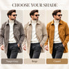 Men’s Premium-Look Suede Jacket – Timeless Everyday Style