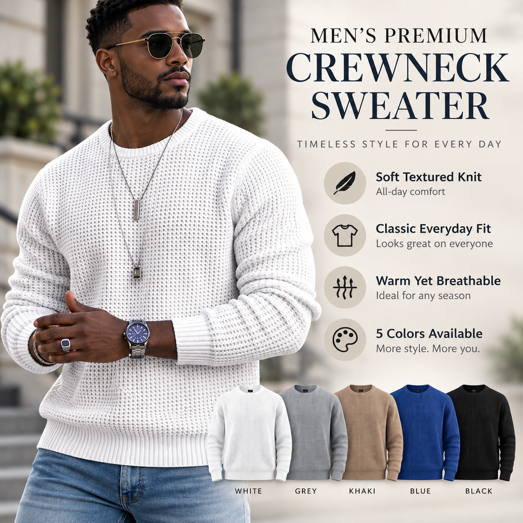 Men's Premium Classic Crewneck Sweater
