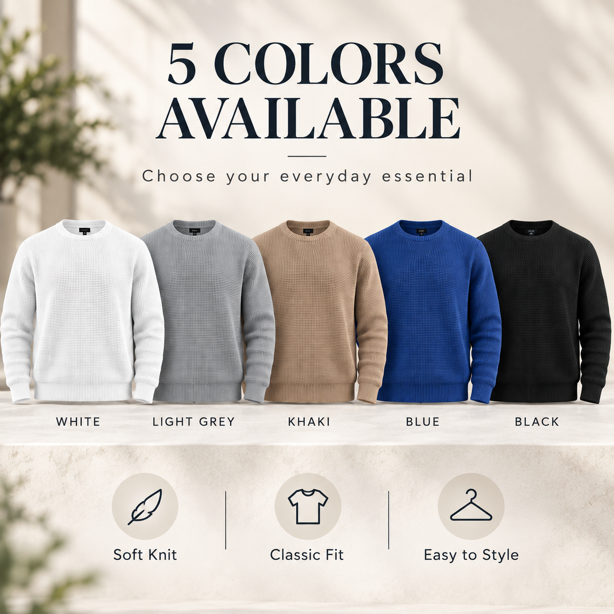 Men's Premium Classic Crewneck Sweater