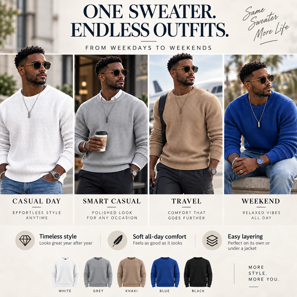Men's Premium Classic Crewneck Sweater