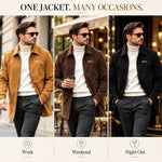 Men’s Premium-Look Suede Jacket – Timeless Everyday Style