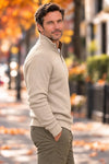 Refined Quarter Zip Sweater