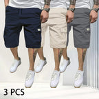 Pantalones cortos transpirables para hombre con cordón y bolsillos