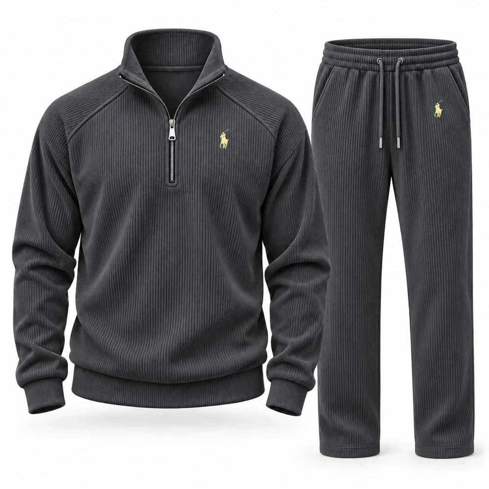 Corduroy Quarter Zip Tracksuit