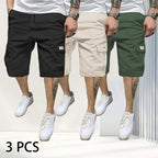 Pantalones cortos transpirables para hombre con cordón y bolsillos