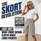 🩳New arrival 50% OFF💥Women's Casual Elastic Waist Wrap Skort