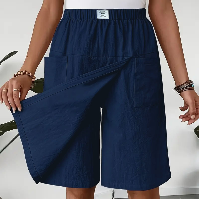 🩳New arrival 50% OFF💥Women's Casual Elastic Waist Wrap Skort