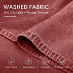 Washed Cotton Button Work Shirt